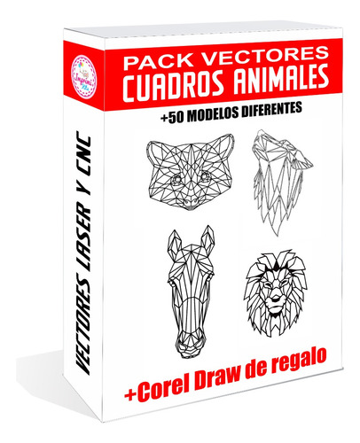 Pack Vectores Cuadros Animales Corte Laser Cnc Madera 3d