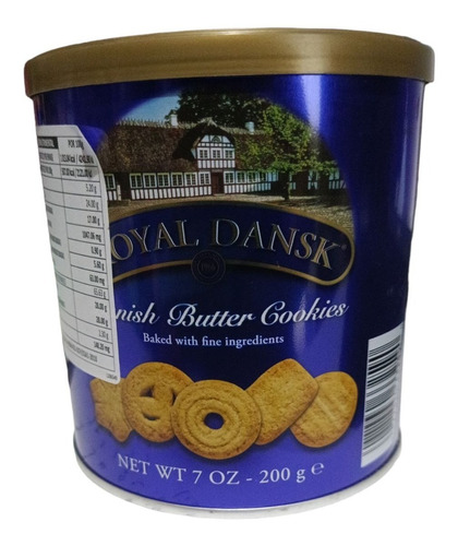 12 Latas Galletas Royal Dansk Danesa De Mantequilla 200g C/u