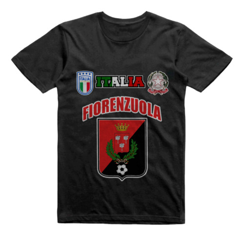 Remera Algodon Negra Us Fiorenzuola 1922 Ss Italia