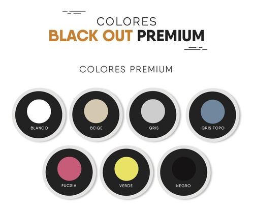 Cortinas Roller Blackout 100% Bloqueo Vinilica Origen Usa M2