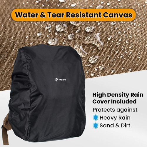 Mochila Para Camara - Vintage Lona Caqui