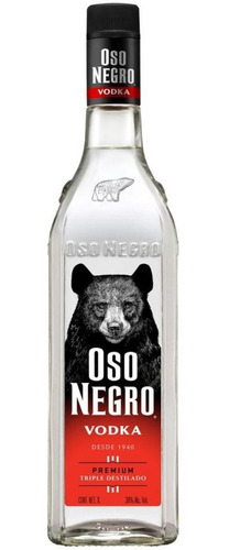 Vodka Oso Negro 1000 Ml. *