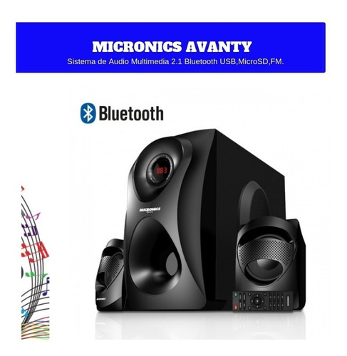Parlante Micronic Avanty Bluetooth, , Fm, Usb,bluetooth, 70w