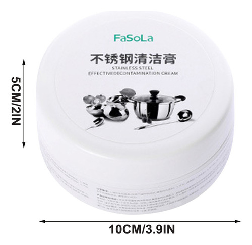 Crema Limpiadora De Acero Inoxidable Para Limpiar Black 2pcs