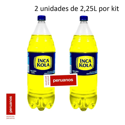 Kit 2 Inca Kola 2,5 Lts Produto Peruano Refrigerante 
