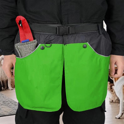 Delantal De Entrenamiento Para Perros Con Bolsillos, Verde