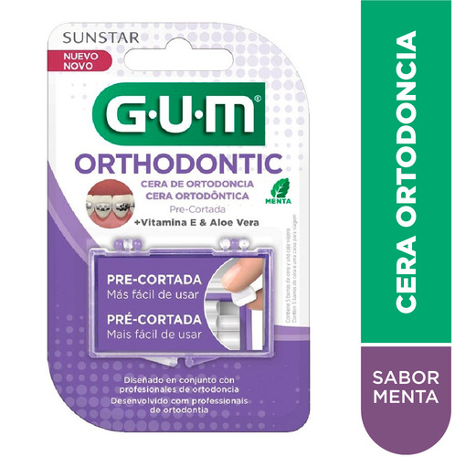 Imagen 3 de 3 de Cera Para Ortodoncia Gum Orthodontic Sabor Menta - 5 - Unidad - 1