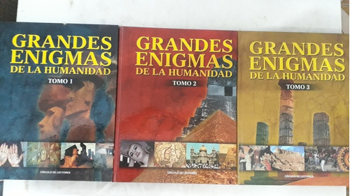 Enciclopedia De 3 Tomos, Grandes Enigmas De La Humanidad 