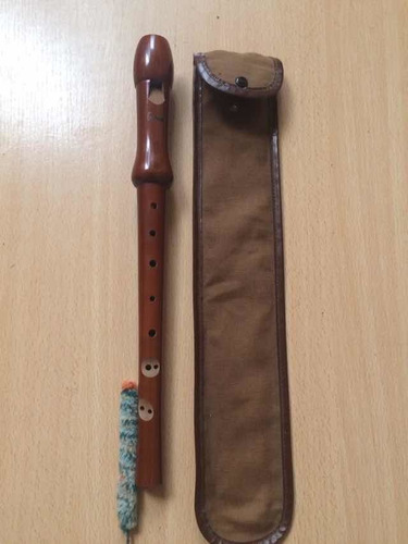 Flauta Dulce Soprano De Madera Embassy Germany Dig. Barroca (Usado)