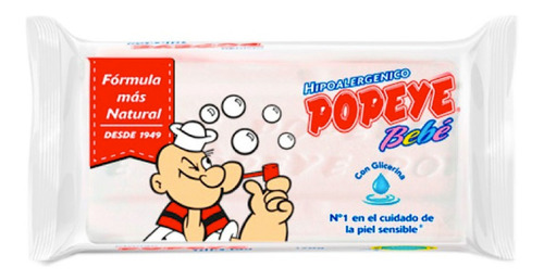 Popeye Jabon En Barra Bebe Blanco170g