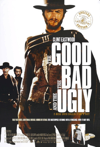 Cuadro Good Bad Ugly Clint Eastwood Western 40 X 60 Cm