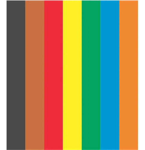 Papel Criativo Colorido Com 8 Cores 85g/m Com 45fls Usapel