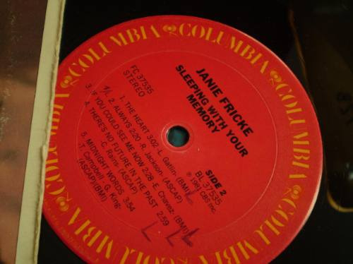 Vinilo Janie Fricke -sleeping With Your Memory (xx225 (Usado)
