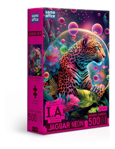 Quebra-cabeça Nano 500 Peças - I.a Jaguar Neon - Toyster