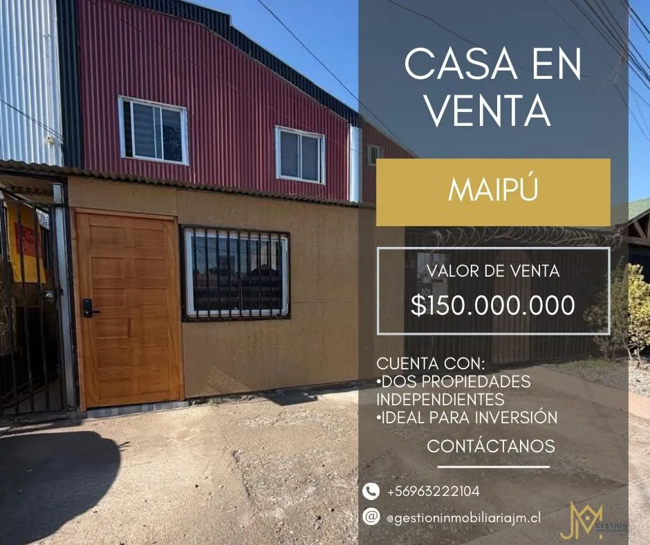 Imagen 1 de 24 de Venta Casa 7hab 3ba Maipú