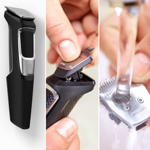 Maquina Afeitadora Recorta Barba Pelo Y Cabello Philips 3000