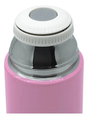 Termo Acero Inoxidable Medio Litro Mate Botella Agua Trendy Negro