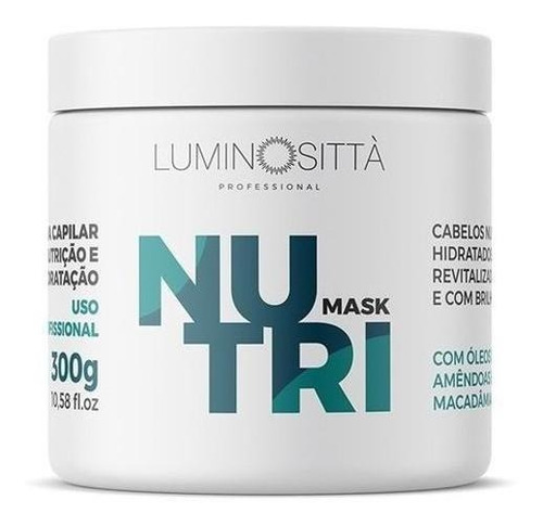 Nutri Mask Hidratação E Brilho 300g - Luminosittá