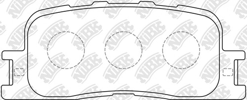 Pastillas De Freno Toyota Camry 2005 Nibk Trasera 