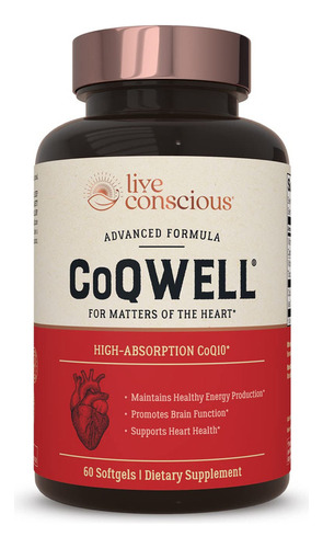 Live Conscious Coqwell - Coq10 Para El Corazón, El Cerebro