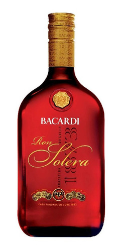 Imagen 1 de 1 de Botella De Ron Bacardí Solera 1l