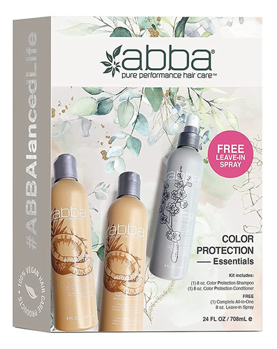 Abba Color Protection Essentials Trio, Coco, 24 Onzas Liquid