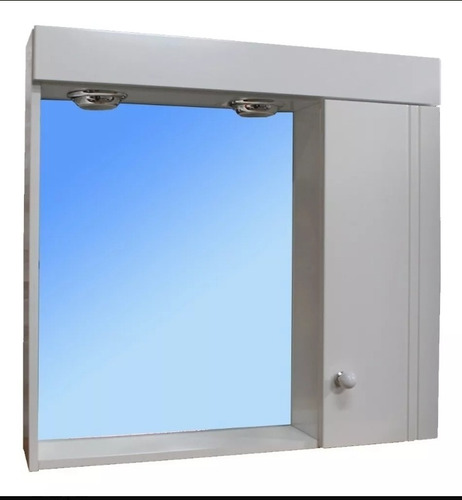 Botiquin Baño Espejo Color 57x60 Con Luz Incluye Caja