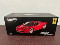 Comprar Ferrari 458 Spider Hot Wheels Elite 1:18