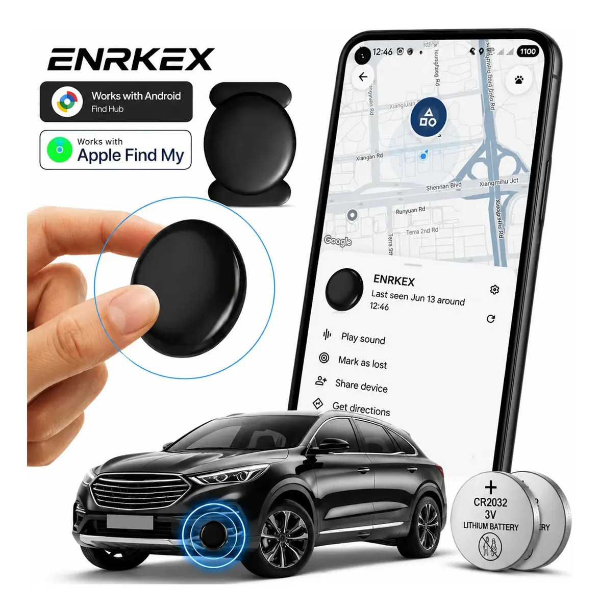 Mini Rastreador Gps Magnetico Para Automoviles ios/android, global para motocicletas y coches, instalación oculta con imán