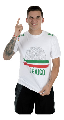 Playera Mexicana Para Adulto Azteca Fiestas Patrias Unitalla