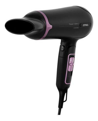 Secador De Pelo Atma Sp8935n 2200w Plegable Ionico Color Negro