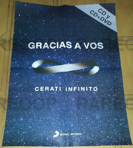 Gustavo Cerati Infinito C/ Poster (cd/dvd) Promo I2