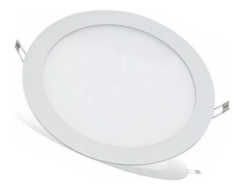 Panel Led Embutir Circular Blanco 18w Luz Fria 22,5cm