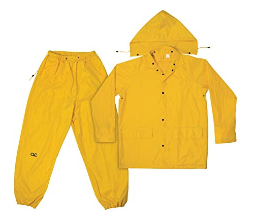 Conjunto Impermeable Amarillo Clc Custom Leathercraft