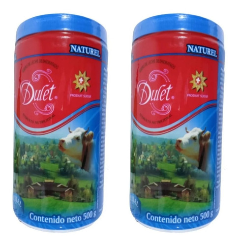 2 Botes De Dulet Lactosuero Deshidratado Natural 500gr C/u