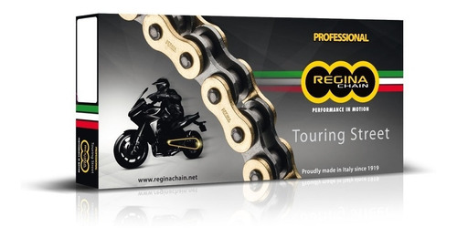 Cadena Moto Regina 520 112 P Zrt Touring Z-ring Dorada