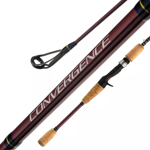 Haste de tubo dourada Shimano Convergence 1,98 m 7-20 libras, 4 litros, marrom escuro