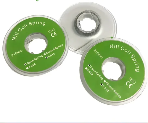 5 Ressorts Niti Pour Orthodontie – Diamètre 0,012 Pouces / 914 Mm – Type Fermé – Dentisterie