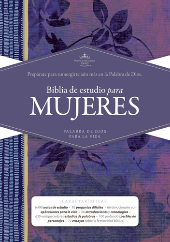 Biblia De Estudio Para Mujeres Rvr60 Tapa Dura Morada