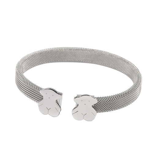 Pulsera Gris Oso Tous Acero