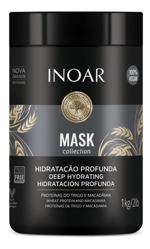 Inoar Mascara Capilar Macadamia 1 Kg. Hidratación Profunda