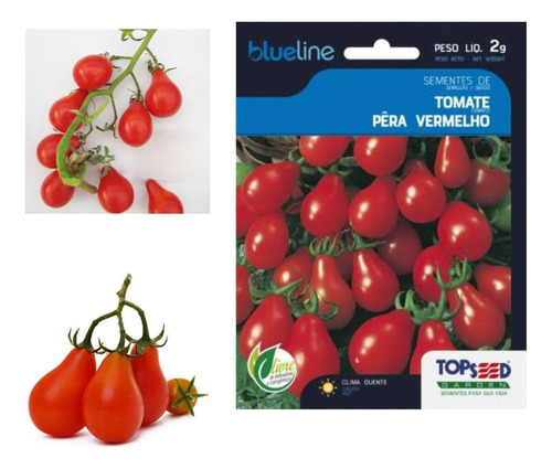 Tomate Pera Vermelho - 2gr De Sementes