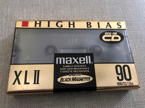 Cassette Maxell Xlii 90 Min Cinta Tipo Ii High Bias Sellada (Usado)