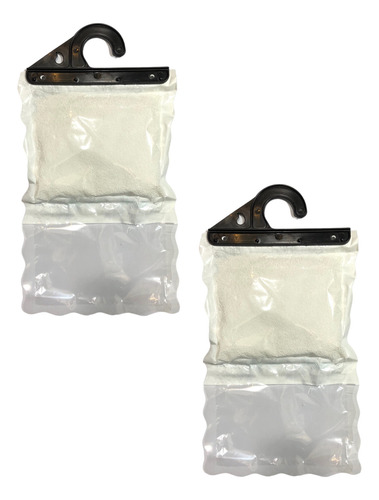 Pack 2x Gancho Bolsa 450g Deshumidificador Absorbe Humedad