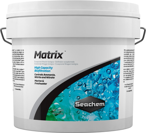 Matrix Material Filtrante Seachem Bacteria Filtro Peces 4 Lt