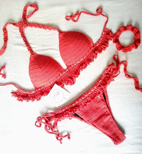 Oferta Bikini Estilo Brasilero Tejido A Crochet