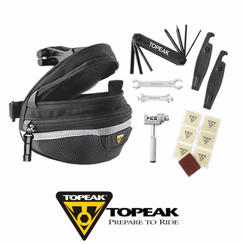 Imagem 4 de 8 de Bolsa Selim Topeak Ferramenta Survival Tool Wedge Pack2 Bike