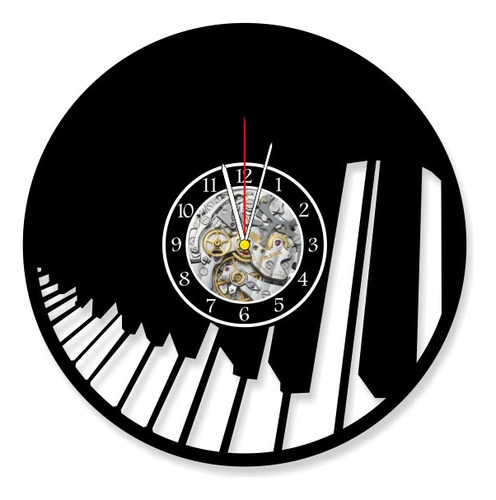 Reloj Corte Laser 0840 Musica Piano