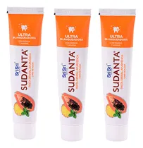 Comprar Set X3 Pastas Sudanta Ultra Blanqueadora Papaya Ananá 50g