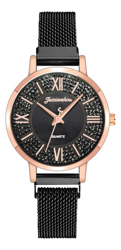 Reloj Juxiaoshou Moderno De Acero Inoxidable Para Mujer, Cas